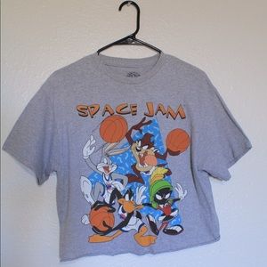 Retro SpaceJam Cropped Tshirt